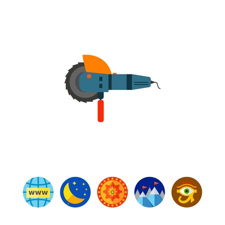 Angle grinder iconのイラスト素材