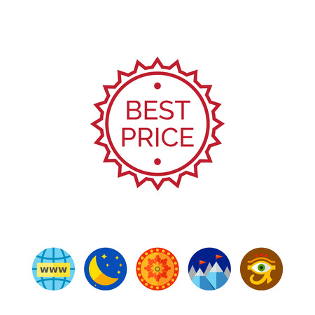 Best price labelのイラスト素材