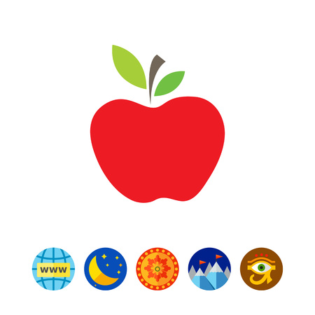 An Apple icon.のイラスト素材