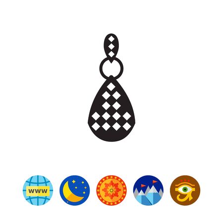 Earring with gemstonesのイラスト素材