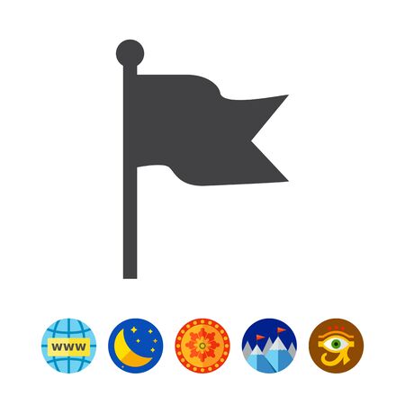 Flag iconのイラスト素材