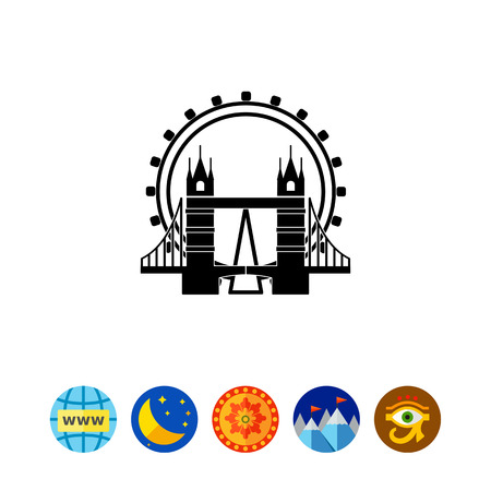 London City View Iconのイラスト素材