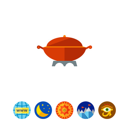 Large Cooking Pot Iconのイラスト素材