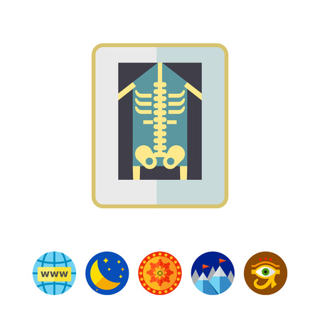 Human making X-rayのイラスト素材