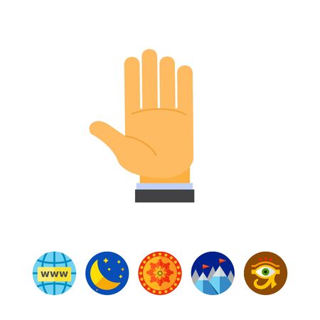 Human palmのイラスト素材