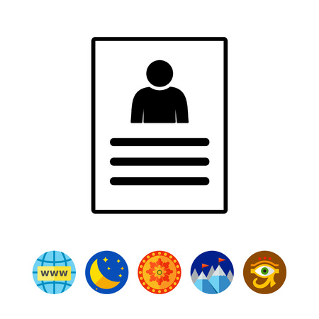 Recruitment Simple Iconのイラスト素材