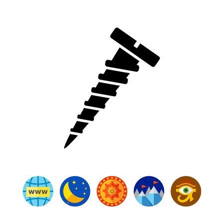 Screw simple iconのイラスト素材