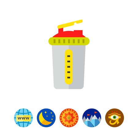 Sport Shaker with Lid Iconのイラスト素材