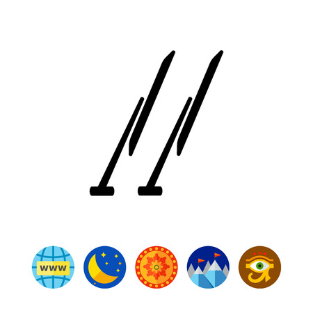 Windscreen wipers simple iconのイラスト素材