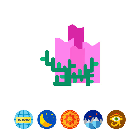 Deep sea coral iconのイラスト素材