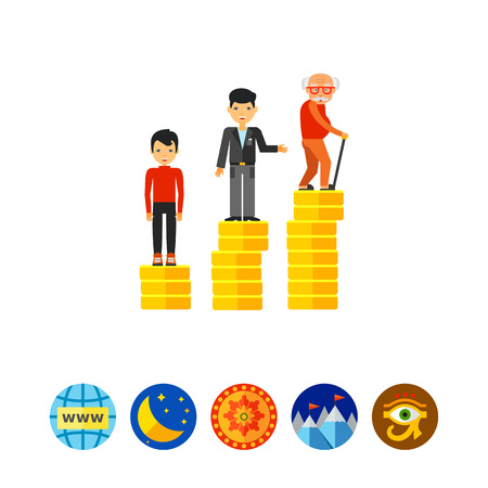 Retirement Money Plan Concept Iconのイラスト素材