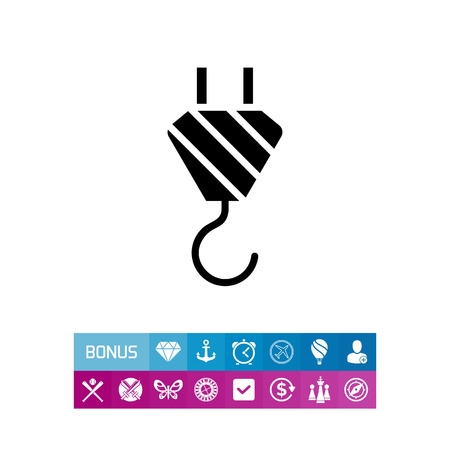Crane hook iconのイラスト素材