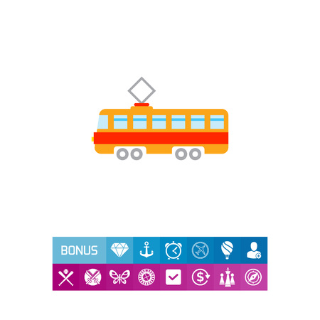 Tram iconのイラスト素材