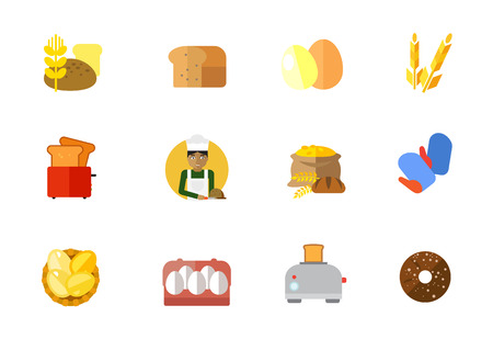 Baking icon setのイラスト素材