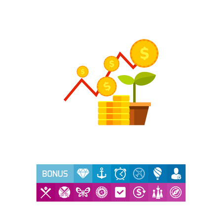 Financial Business Plan Concept Iconのイラスト素材
