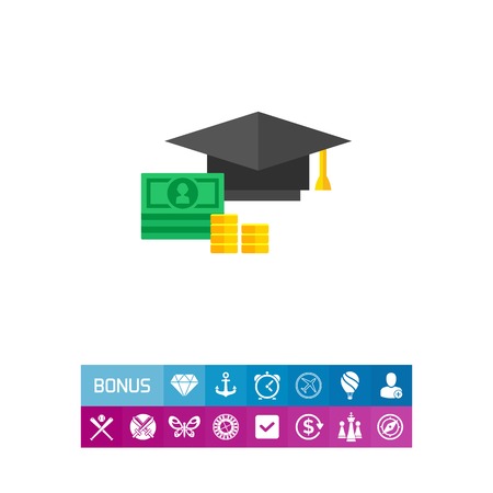 Education costs concept iconのイラスト素材