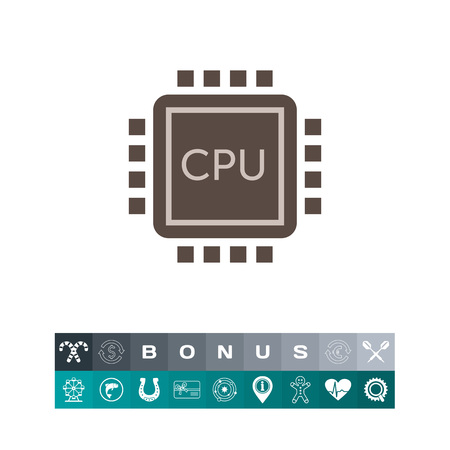 Central processing unit. Vector illustration.のイラスト素材