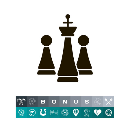 Chess king and pawnsのイラスト素材