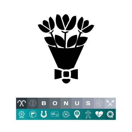 Flower bouquet iconのイラスト素材