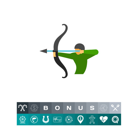 Sagittarius astrological sign iconのイラスト素材