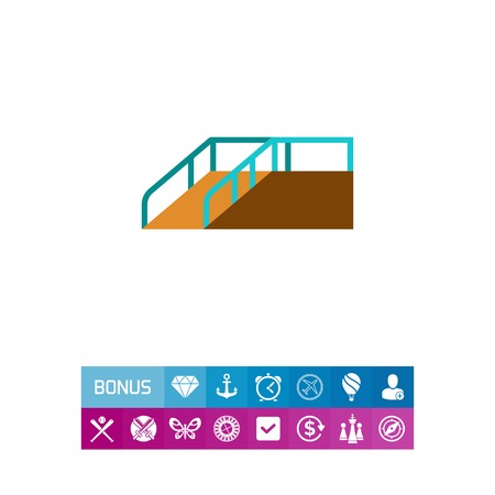 Wheelchair ramp iconのイラスト素材