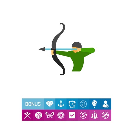 Sagittarius astrological sign iconのイラスト素材