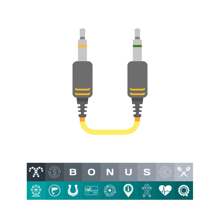 Jack connector iconのイラスト素材