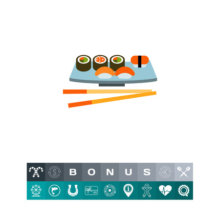 Sushi Set Iconのイラスト素材
