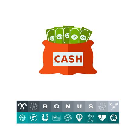 Cash Bag Iconのイラスト素材