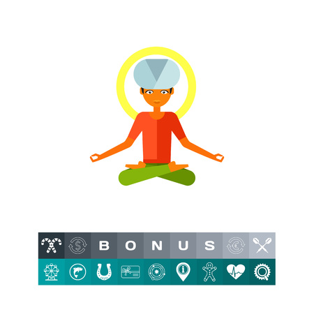 Yogi Vector Iconのイラスト素材