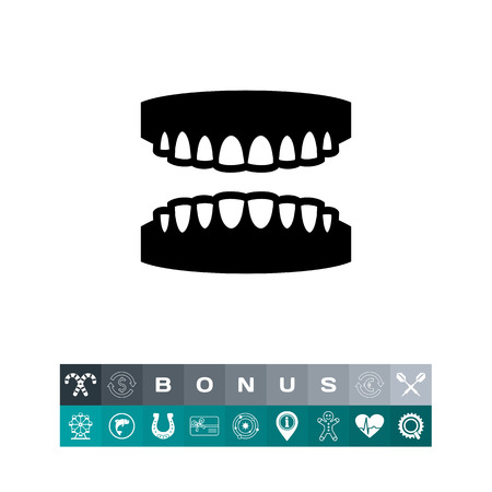 Gums with Teeth Iconのイラスト素材