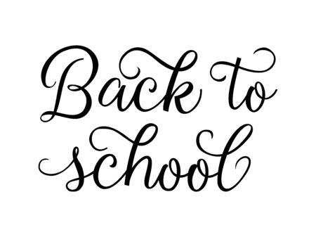 Back to school creative lettering vector illustration.のイラスト素材