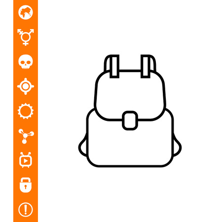 Backpack iconのイラスト素材