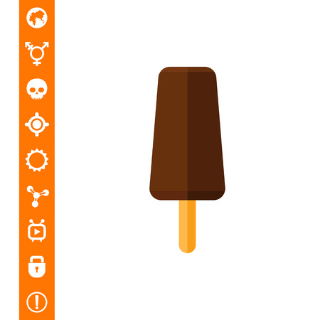 Choc-ice icon vector illustration on white background.のイラスト素材