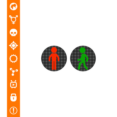 Pedestrian Traffic Lights Vector Iconのイラスト素材