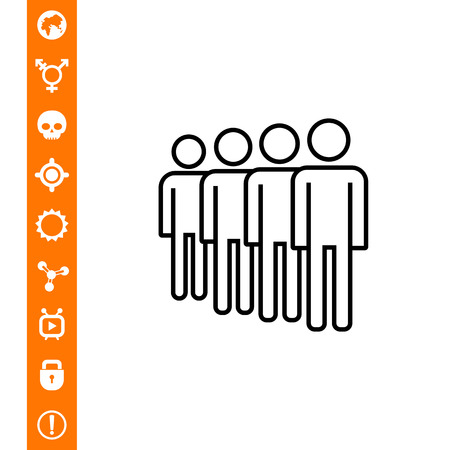 Queue iconのイラスト素材