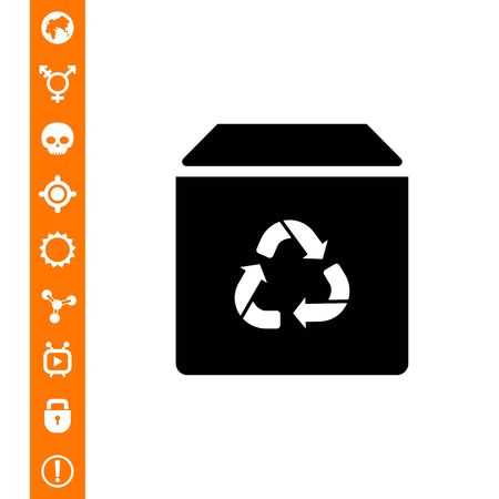 Recycling box iconのイラスト素材