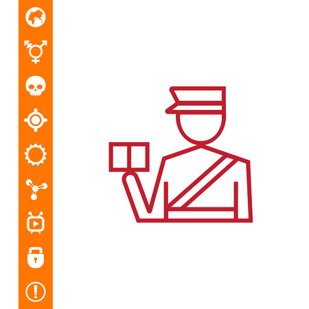 Passport controlのイラスト素材