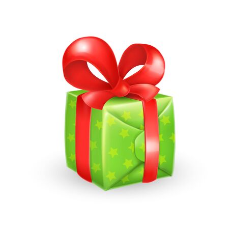 Cartoon Gift Box With Bowのイラスト素材