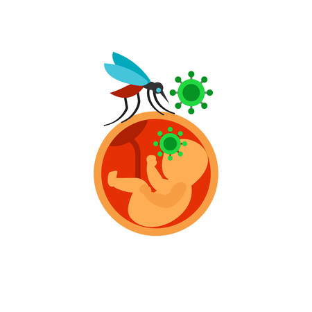 Zika virus illustration.のイラスト素材