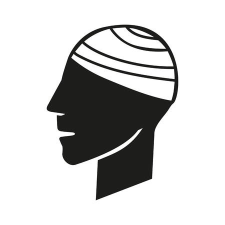 Man in traumatology icon vector illustration.のイラスト素材