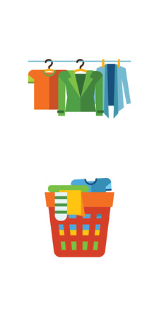 Laundry icon setのイラスト素材