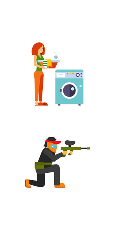 Job icon setのイラスト素材