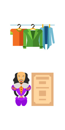 Theatre performance icon setのイラスト素材