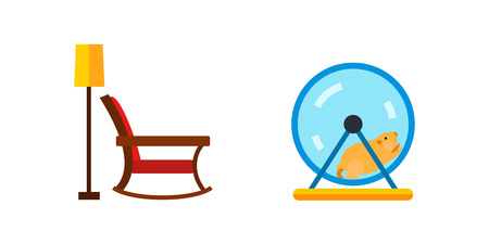 Domestic life icon setのイラスト素材
