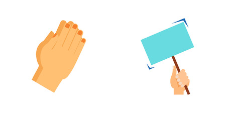 Hands icon setのイラスト素材