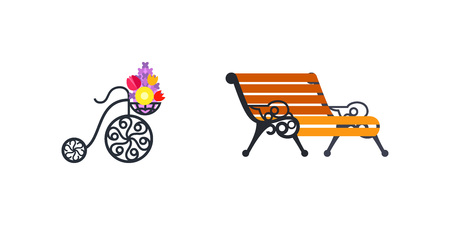 Iron works icon setのイラスト素材