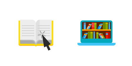 Library icon setのイラスト素材