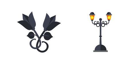 Metalwork icon setのイラスト素材