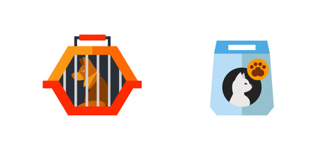 Pet shop icon setのイラスト素材